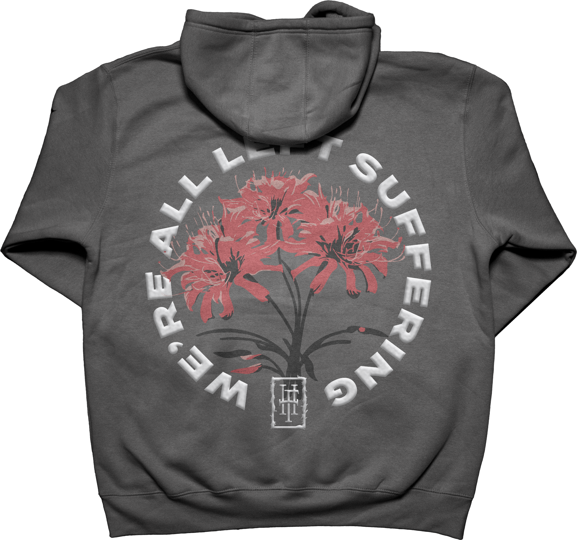 'We're All Left Suffering' Puff Print Hoodie