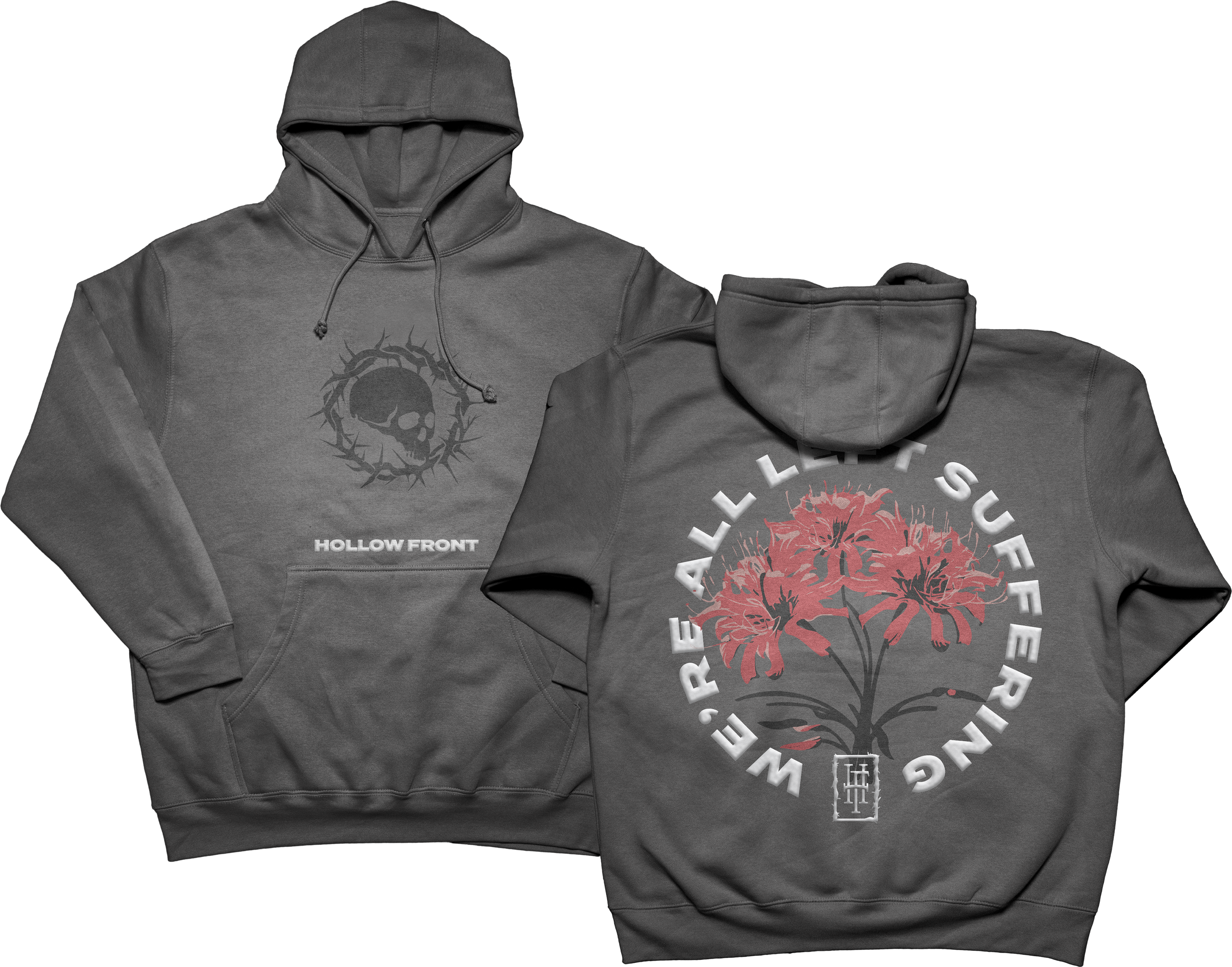 'We're All Left Suffering' Puff Print Hoodie